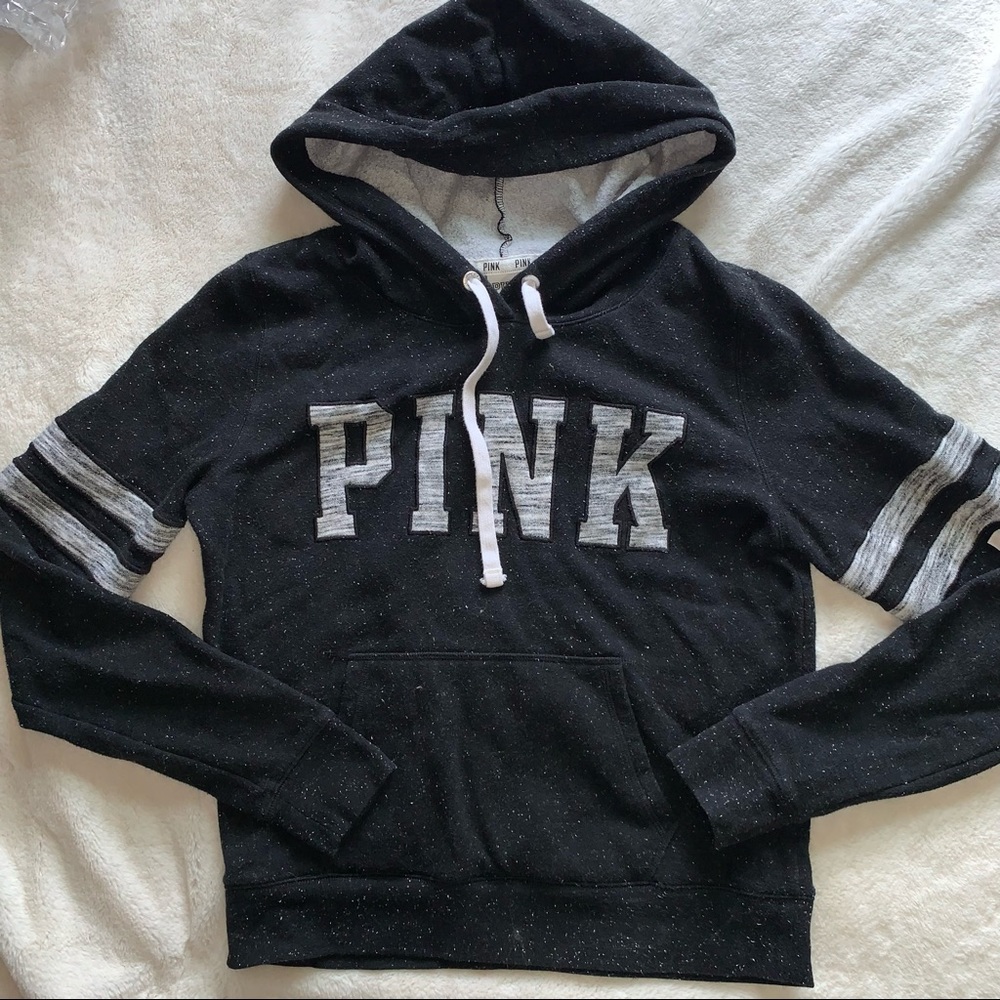 VS PINK Black Speckled Hoodie